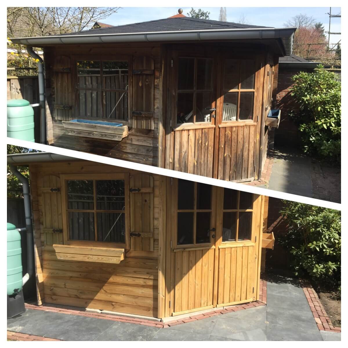 Afbeelding voor: Tuinhuis in Amstelveen weer als nieuw Afbeelding voor: Tuinhuis in Amstelveen weer als nieuw